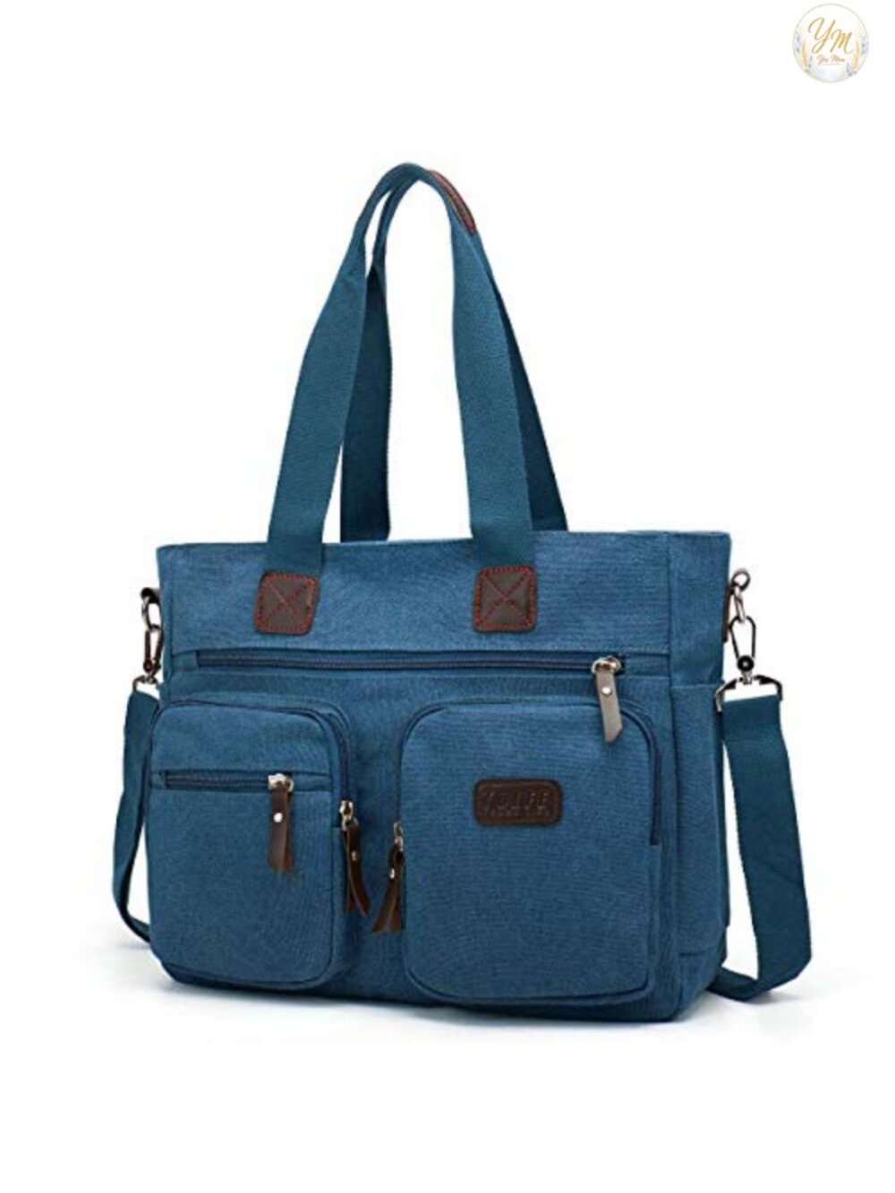 Canvas Satchel Handbag Top Handle Crossbody Tote Shoulder Bag Travel Work Purse